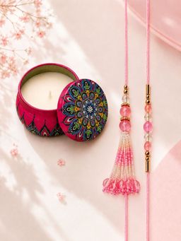 VIRAASI - Multi-Color Bhaiya Bhabhi Rakhi Gift Set