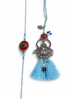 VIRAASI - Multi-Color Bhaiya Bhabhi Rakhi Gift Set