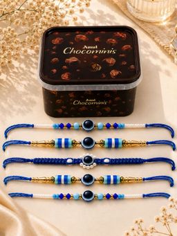 VIRAASI - Multi-Color Evil Eye Rakhi Gift Set