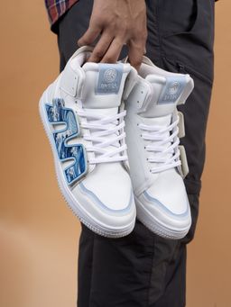 Bacca Bucci - Mid Top Patch Play Men's White Sneakers