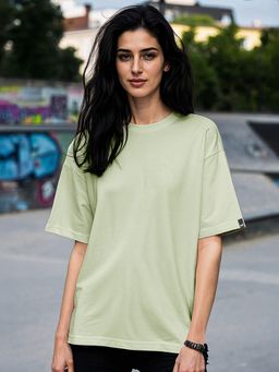 Bewakoof - Women's Green Oversized T-shirt