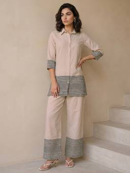 Libas - Cream Woven Co-Ord Set