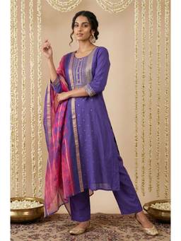 Aurelia - Pink Geometric Printed Dupatta