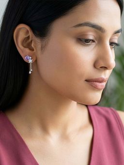 GIVA - 925 Silver Heartline Drift Earrings