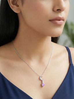 GIVA - 925 Silver Lunar Promise Necklace