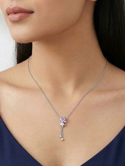 GIVA - 925 Silver Forever Held Necklace