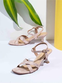 Inc.5 - Womens Rose Gold Party Wear Solid Square Heels