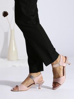 Inc.5 - Womens Pink Party Wear Solid Round Toe Heels
