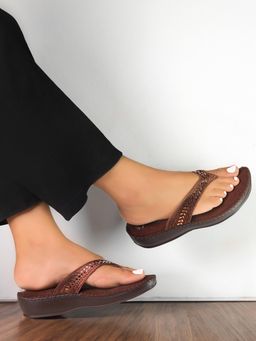 Monrow - Delima Brown Platform Sandals
