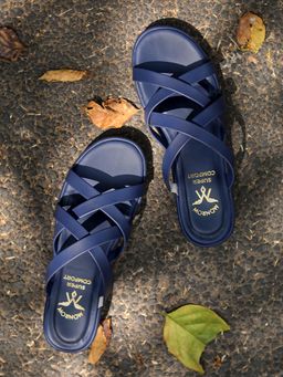 Monrow - Liyana Blue Platform Sandals