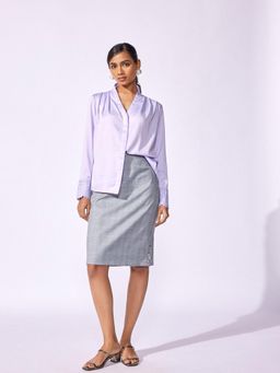 The Label Life - Lavender Lace Cuff Shirt