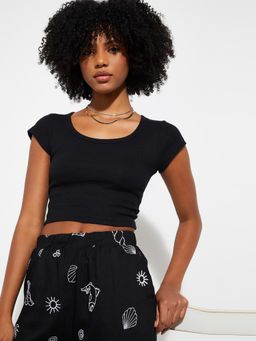 max - Women Ribbed Crop Top