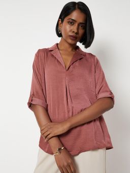 max - Women Hammered Satin Top