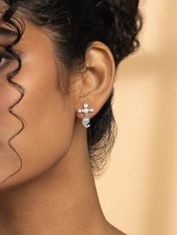 Shaya by CaratLane - Guftagu Earrings in 925 Oxidised Silver