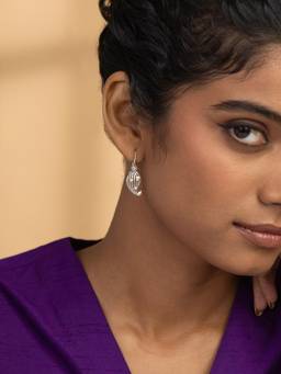 Shaya by CaratLane - Utsav Drop Earrings in 925 Oxidised Silver