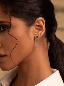 Shaya by CaratLane - Discovery Earrings in Oxidised 925 Silver