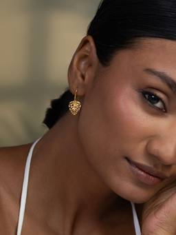 Shaya by CaratLane - Fortune Leaf Earrings in Gold Plated 925 Silver