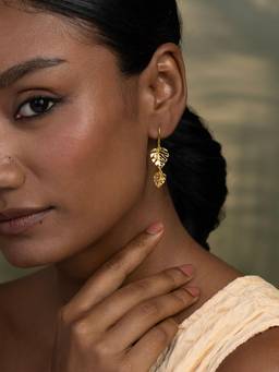 Shaya by CaratLane - Auspice Plethora Earrings in Gold Plated 925 Silver