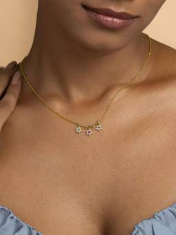 Shaya by CaratLane - Vines of Memories Necklace in Gold Plated 925 Silver