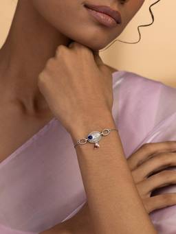 Shaya by CaratLane - Feeling Hasini Oxidised Bracelet in 925 Silver