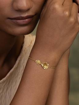 Shaya by CaratLane - Bloom Bracelet in Gold Plated 925 Silver
