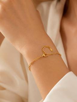 ZAISHA - Linear Luxe Bracelet - 18K Gold Plated