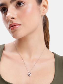 MINOUS - Silver Infinity Knot Sparkle Necklace