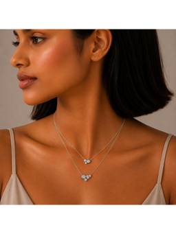 MINOUS - Silver Elegant Layered Necklace