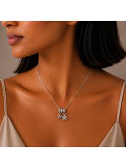 MINOUS - Silver Star Charm Necklace