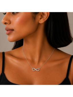 MINOUS - Silver Infinity Spark Necklace