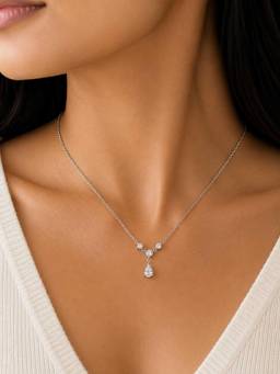 ZAISHA - Etoile Drop Necklace - 18k Gold Plated