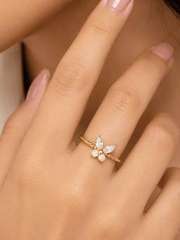 ZAISHA - Seraphina Ring - 18K Gold Plated (Adjustable)