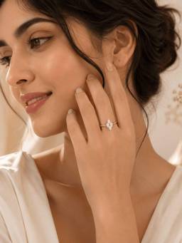 ZAISHA - Marquise Muse Ring - 18K Gold Plated (Adjustable)