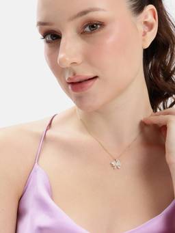 MINOUS - Silver Royal Wings Gold Necklace