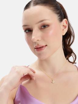 MINOUS - Silver Moonlight Pearl Star Gold Necklace