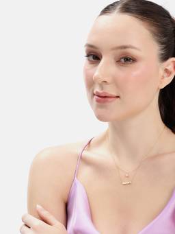 MINOUS - Silver Forever You + Me Star Gold Necklace