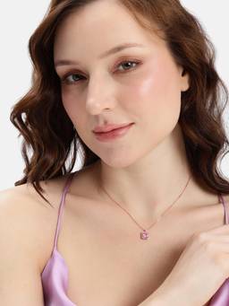 MINOUS - Silver Soft Pink Brilliance Necklace