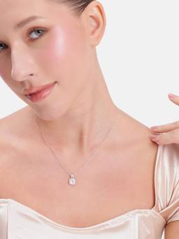 MINOUS - Silver Classic Solitaire Pendant