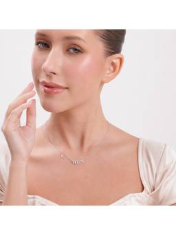 MINOUS - 925 Silver Luxury Linear Spark Necklace