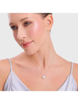 MINOUS - Silver Eternal Flower Shine Sterling Silver Necklace