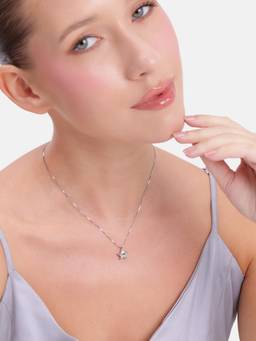 MINOUS - Silver Spark Star Pendant Necklace