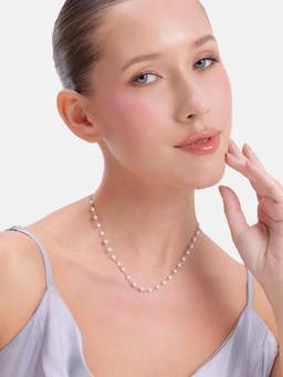 MINOUS - 925 Silver Lunelle Pearl Strand Necklace