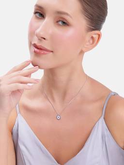 MINOUS - 925 Silver Azure Guardian Eye Necklace