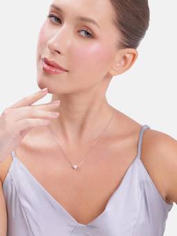 MINOUS - 925 Silver Trinity Pearl Necklace