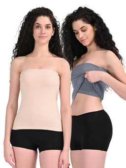Adira - Women Multi-Color Solid Slips & Camisole (Pack of 2)