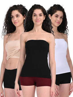 Adira - Women Multi-Color Solid Slips & Camisole (Pack of 3)