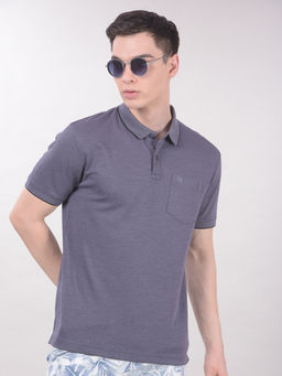 CRIMSOUNE CLUB - Men Purple Polo T-Shirt