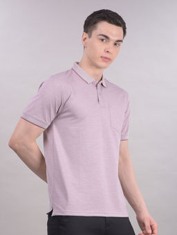 CRIMSOUNE CLUB - Men Pink Polo T-Shirt