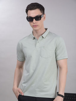 CRIMSOUNE CLUB - Men Green Polo T-Shirt