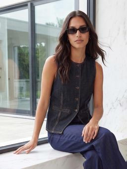 max - Blue Women Solid Shirt